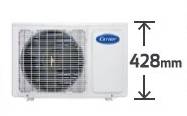 (image for) Carrier 42QCEJ12LVG 1.5HP Wall-mount-split Air-Conditioner (Inverter Heating&Cooling / Outdoor 428H mm)
