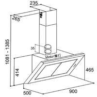 (image for) Mita AFT9469 36-inch Chimney-type Cookerhood