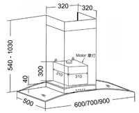 (image for) Mita DHV671 24-inch Chimney-type Cookerhood