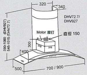 (image for) Mita DHV927 36-inch Chimney-type Cookerhood