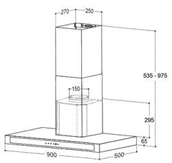 (image for) Mita HH9624S 36" Chimney-type Cookerhood (Stainless Steel)