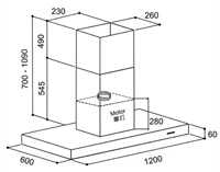 (image for) Mita ISM1207 48-inch Chimney-type Cookerhood
