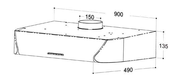 (image for) Mita SH1913E 36" Cookerhood (Stainless Steel)