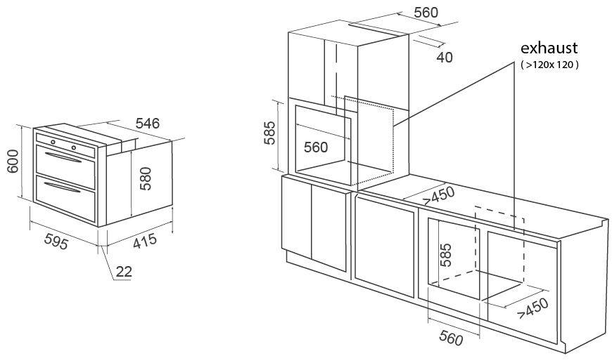 (image for) CRISTAL D36DSS Built-in Sterilizer