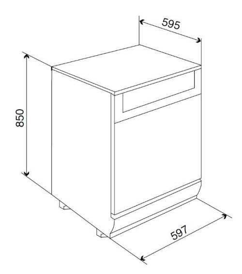 (image for) Whirlpool WFC3C26FUK 14-set Dishwasher (60cm wide)