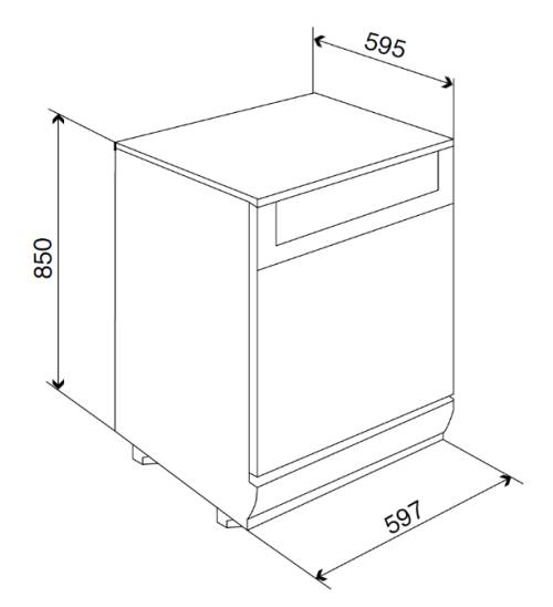 (image for) Whirlpool WFC3C26FXUK 14-set Dishwasher (60cm wide)