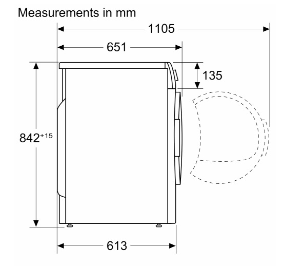 (image for) BOSCH WQB246D0HK Series 8 9kg Heat Pump Tumble Dryer