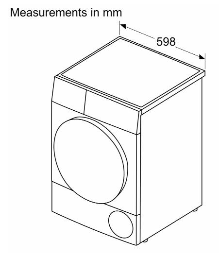 (image for) BOSCH WQB246D0HK Series 8 9kg Heat Pump Tumble Dryer