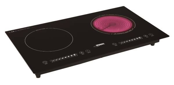 (image for) Giggas GL-9888 2800W Twin-Burner Built-in Induction/Infra-red Cooker