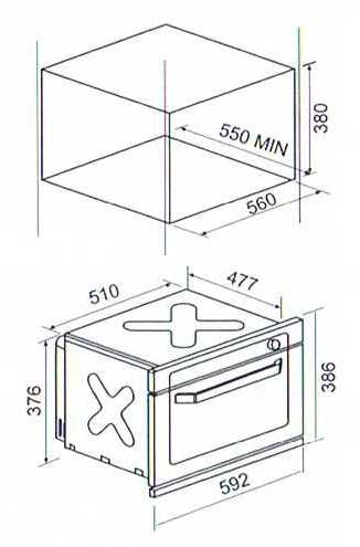 (image for) CRISTAL G34L-900SCG 34-litre Built-in Microwave/Convection Oven