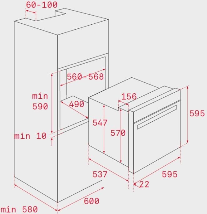 (image for) Teka HBB535 77L Built-in Electric Convention Oven