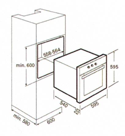 (image for) Teka HE545 56-litre Built-in Oven