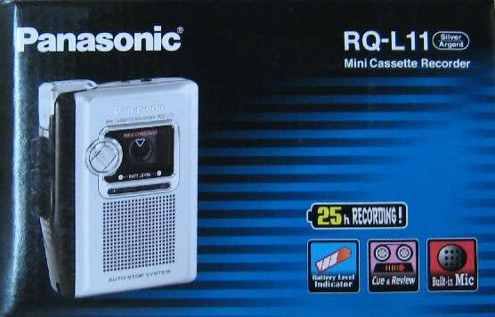 (image for) Panasonic RQ-L11 Mini Cassette Recorder