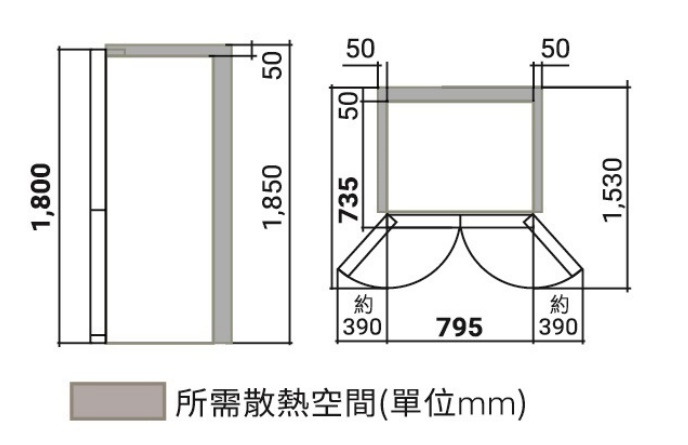 (image for) HITACHI HR4N7522DS 466L 4-Door French Bottom Freezer Refrigerator (Inox)