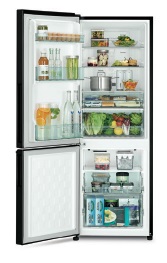 (image for) Hitachi R-B330P8HLCNX 257-Litre 2-Door Refrigerator (Left hinge door / Bottom Freezer)