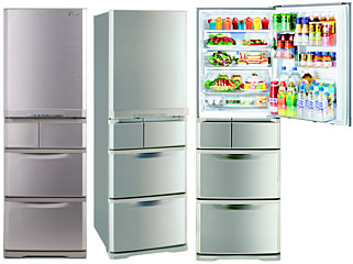 (image for) Mitsubishi MR-B42R 420-Litre 5-Door Refrigerator