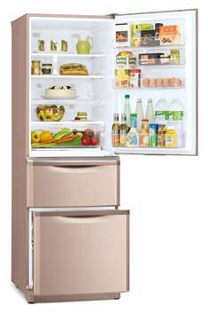 (image for) Mitsubishi MR-C46G 370-Litre 3-Door Refrigerator