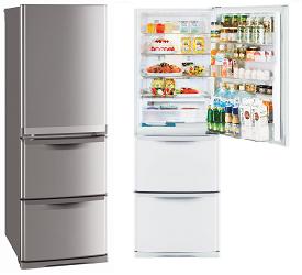 (image for) Mitsubishi MR-CL38N 384-Litre 3-Door Refrigerator