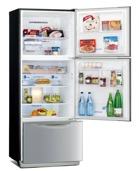(image for) Mitsubishi MR-V50E 412-Litre 3-Door Refrigerator