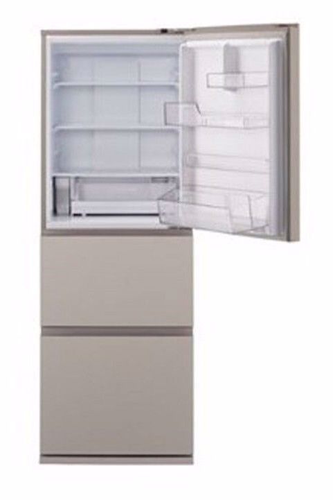 (image for) Panasonic NR-C341H/C3 326L ECONAVI Inverter 3-Door Refrigerator (Matt Beige)