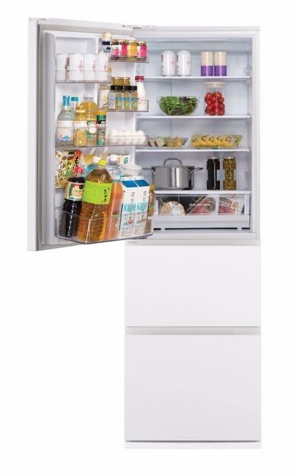 (image for) Panasonic NR-C371HL/W3 358L ECONAVI Inverter 3-Door Refrigerator (Left-hinge/Matt White)