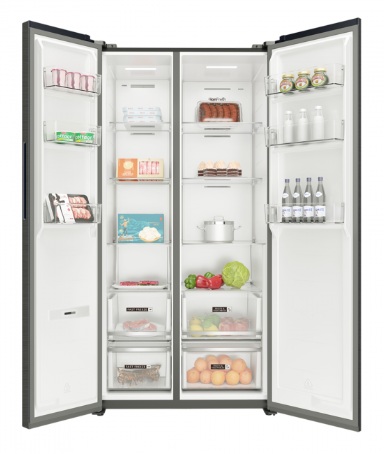 (image for) WHIRLPOOL WF2X610NBHK 583L Side-by-Side Refrigerator (Black Stainless Steel)