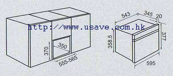 (image for) Cristal C-S26GXH 26-Litre Built-in Steam Oven with Grill
