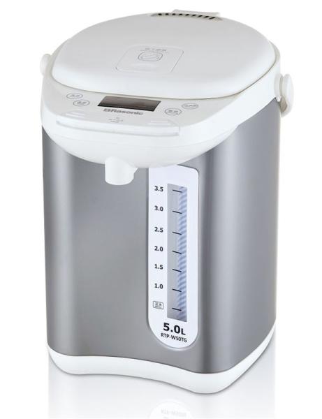 (image for) Rasonic RTP-W50TG 5L Electric Pump or Cup Push Dispenser Thermo Pot (6 Keep Warm Temperature)
