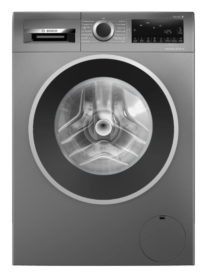 (image for) BOSCH Series 6 WNG254R1GB 10.5kg/6kg 1400rpm Front Load Washer Dryer - Cast Iron Grey