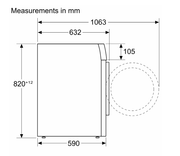 (image for) BOSCH WUU28480HK Series 6 8kg 1400rpm Front Loader Washing Machine