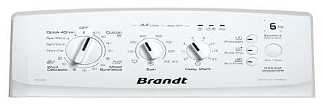 (image for) Brandt WTC9690 6kg 900rpm Top-Loading Washer