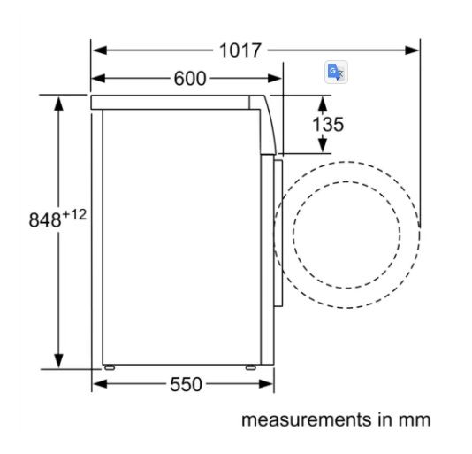 (image for) Siemens WM12N270HK 7kg 1200rpm Front Loading Washer