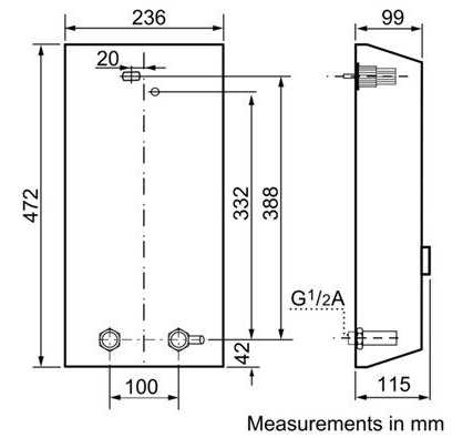 (image for) Siemens DE1821415 18/21kW Instant Water Heater
