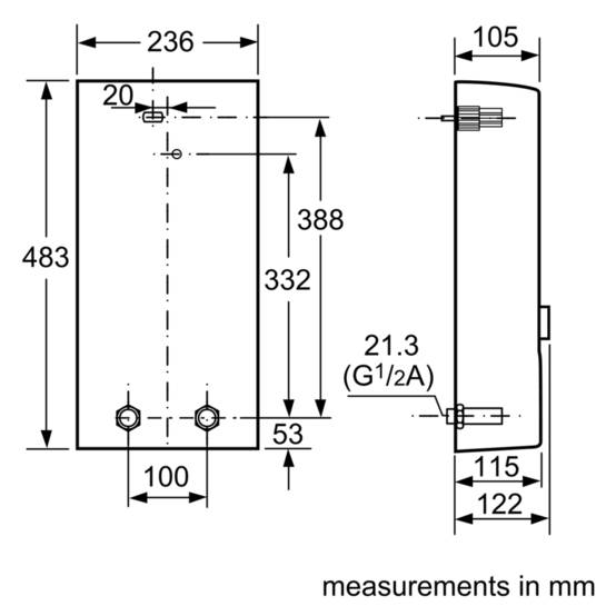 (image for) Siemens DE2124407M 21/24kW Instantaneous Electronically-controlled Water Heater (380V)