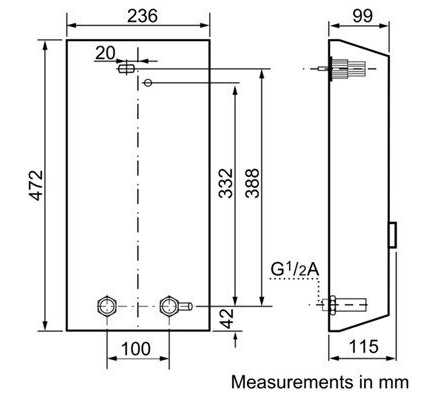 (image for) Siemens DE2427415 24/27kW Instant Water Heater