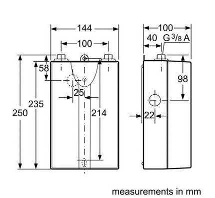 (image for) Siemens DH06101 6kW Kitchen Instant Water Heater (Below-Sink)